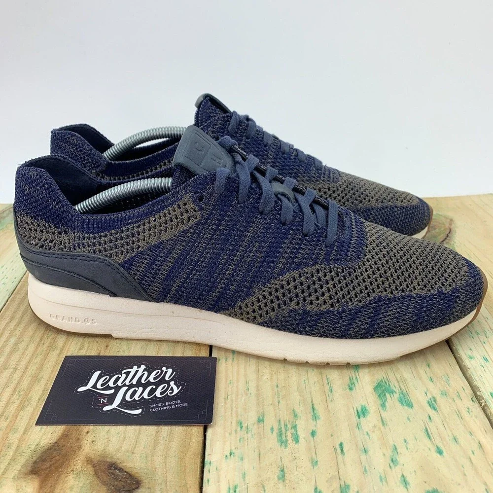 Cole Haan Mens Size 9 M Shoes Grandpro Runner Stitchlite Knit Navy Blue C27763